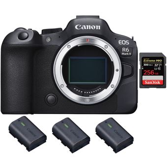 Canon EOS R6 Mark II ( R6II ) + 1 SanDisk 256GB Extreme PRO UHS-II 300 MB/s + 3 Canon LP-E6NH + PDF 20 Técnicas para Melhorar as suas Fotografias - 1