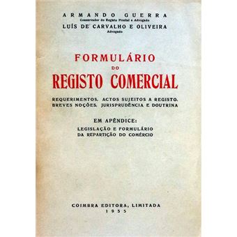 Formulário do registo comercial. - 1