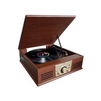 Gira-discos de Tração Direta Sunstech PXR32 | Madeira - 1