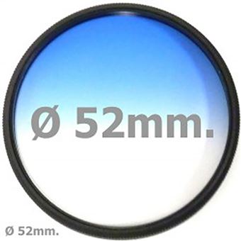 Filtro de Fotografia BeMatik para Lente de 52mm Azul Gradual - 1