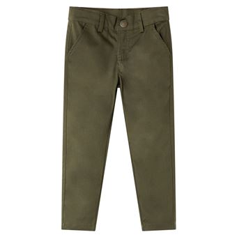 Calças para criança | vidaXL | cor caqui 92 | 1,5 a 2 anos - 1