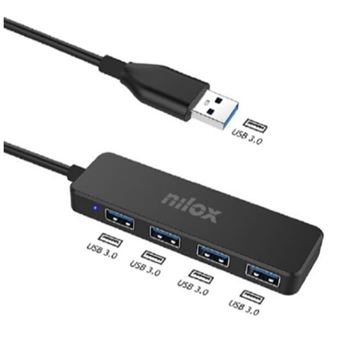 Hub de Interface Nilox HUB USB 4 PORTE USB 3.0 - 1