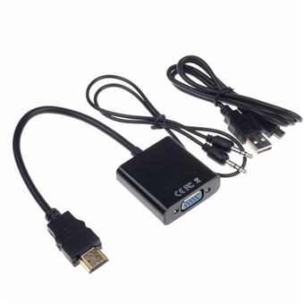 Adaptador Conversor Multi4you HDMI para VGA com Áudio e Alimentação - Preto - 1