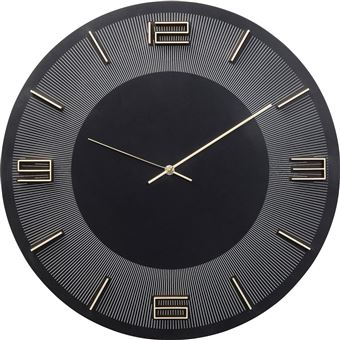 Relógio de Parede KARE Design Leonardo | Preto, Dourado - 1
