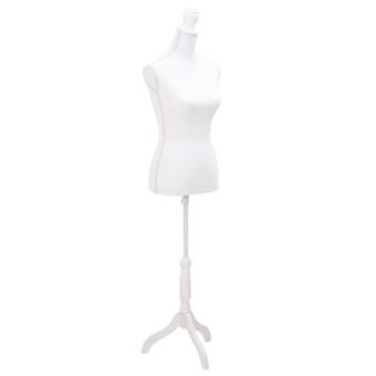 Busto Manequim Senhora vidaXL branco