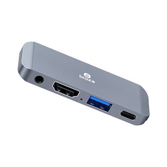 Adaptador BIAZE R31 4 em 1 | Type-C a USB3.0 PD60W HDMI AUX 3.5mm para HUAWEI Mate40/P50 Samsung S20 iPad Pro - 1