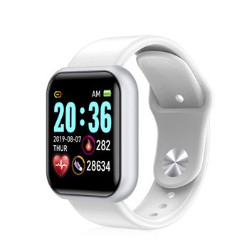 Smartwatch DAM AK-Y68 | Monitor de Frequência Cardíaca e Pressão Arterial - Branco - 1