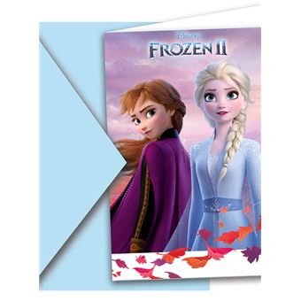 Cartões e Envelopes de Convite para Festa Decorata Party  Disney Frozen II | 6 Unidades - 1