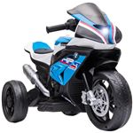 Moto Elétrica para Crianças 88.5x42.5x49cm cor branco e preto 370-159V90WT  - Homcom