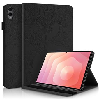 Capa Flip FOXDOCK para Samsung Galaxy Tab S11 Ultra | Textura em Relevo | Compartimento para Cartão | Preto - 1