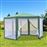 Tenda de Jardim Outsunny com Rede Mosquiteira Verde Poliéster 390 x 250 cm_0