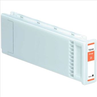 Tinteiro Printflow Compatível com Epson t804a / t824a laranja tinta pigmentada c13t804a00 / c13t824a00 - 1