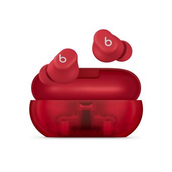 Auriculares Bluetooth Apple Beats Solo Buds - True Wireless Earbuds - Transparent Red | Vermelho, Transparente - 1