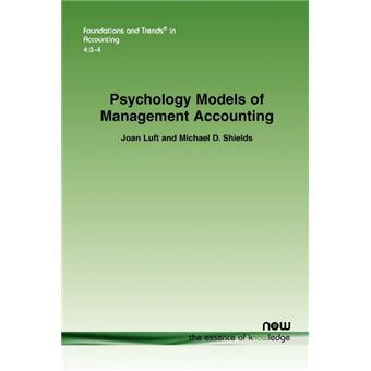 Psychology Models of Management Accounting - Paperback - 2010 - 1