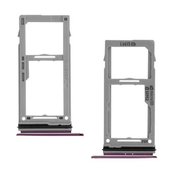 Substituição da Bandeja de Cartão Avizar para Galaxy S9/S9 Plus 2x | Nano SIM e Micro SD - Violeta - 1