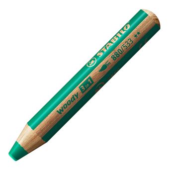 Lápis de Cor STABILO woody 3 in 1 | Verde - 1