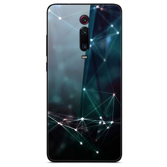 Capa Magunivers para Xiaomi Redmi K20/Mi 9T/K20 Pro/Mi 9T Pro e TPU Vidro de Estilo de Impressão Linhas Pontos Brilhantes - 1