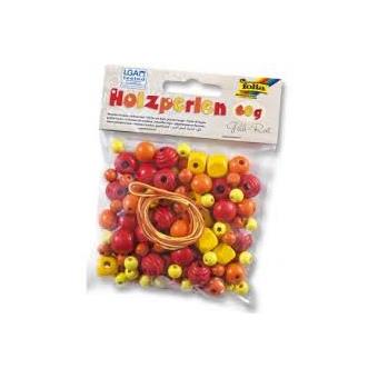 Folia 22971 Kids' bead set kit de artesanato para crianças Laranja e Vermelho e Amarelo - 1