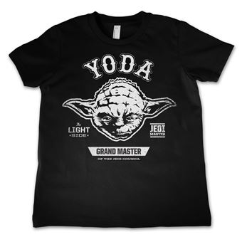 T-shirt para Criança Star Wars - Grand Master Yoda Kids | Preto | 12 Anos