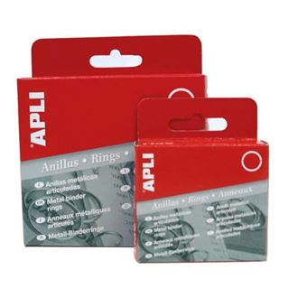 Argolas Metalicas Apli 454 | 38 mm | Caixa com 20 - 1