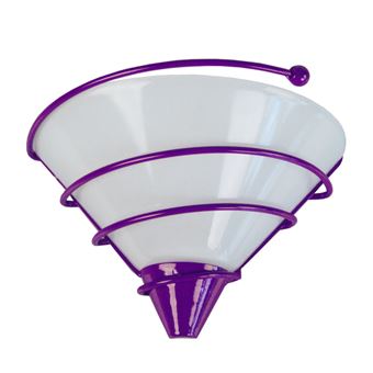 Candeeiro de Parede Tosel Spiralito | 26cm | 1 Luzes - Roxo - 1