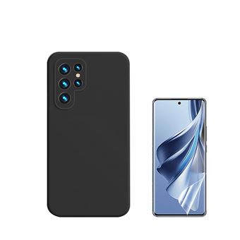 Kit Película Protectora de Hydrogel Frente + Capa Proteção Traseira Silicone GIFT4ME para Samsung Galaxy S24 Ultra 5G - Preto - 1