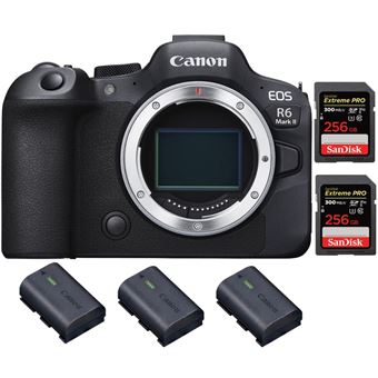 Canon EOS R6 Mark II ( R6II ) + 2 SanDisk 256GB Extreme PRO UHS-II 300 MB/s + 3 Canon LP-E6NH + PDF 20 Técnicas para Melhorar as suas Fotografias - 1