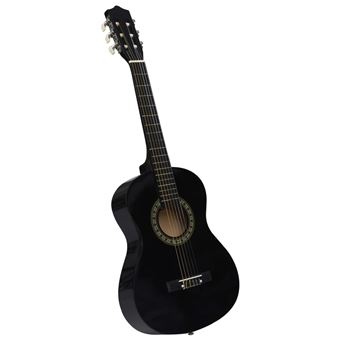 Guitarra Clássica Iniciantes/Crianças vidaXL 1/2 34'' Preto - 1