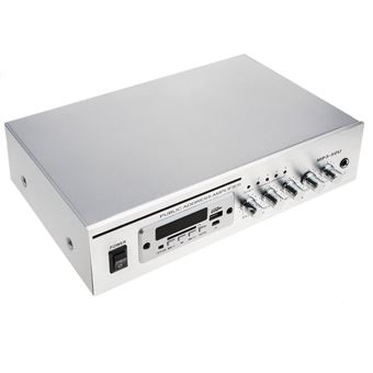 Amplificador de Som Profissional 40W BeMatik 110V 1 Zona com AUX MIC Fm MP3