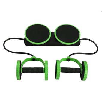 Roda Abdominal com Bandas Elásticas Klack - Verde - 1