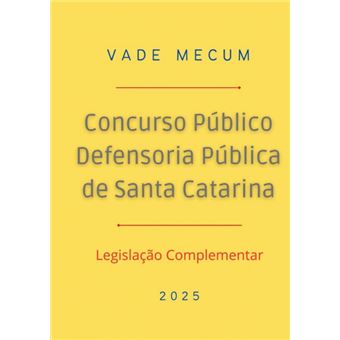 Vade Mecum Concurso Defensoria Pública Sc - 1