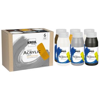 Tinta Acrílica KREUL Triton Acrylic Liquid Set Base & Neutral Colors - 1