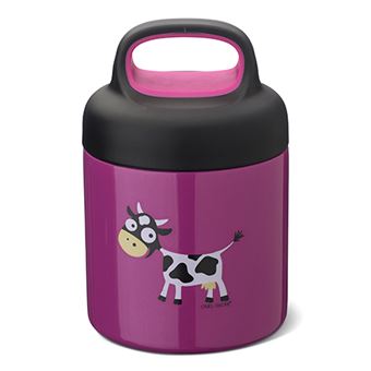 Lancheira Térmica Carl Oscar TEMP LunchJar Kids | 0.3L -Rosa Fúcsia/Vaca - 1