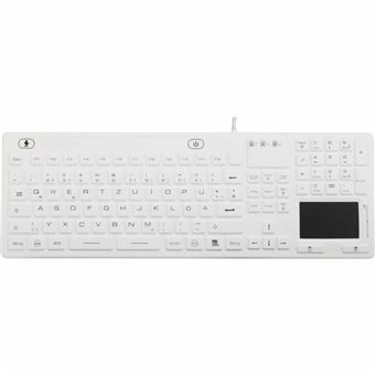 Teclado com Fios Renkforce iM-IKB110-WH | Idioma: Alemão | Branco - 1
