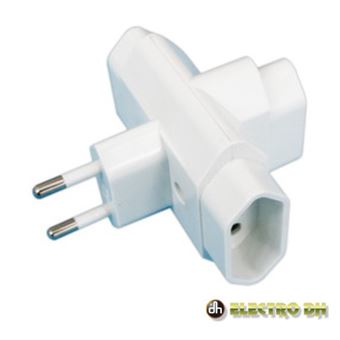 Ficha Elétrica Electro Dh 3 Saídas Euro - 1