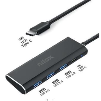 Hub de Interface Nilox HUB USB C 3USB3.0 1USBC - 1