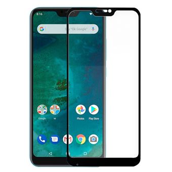 Película de Vidro Temperado COOL para Xiaomi Mi A2 Lite / 6 Pro FULL 3D Preto - 1