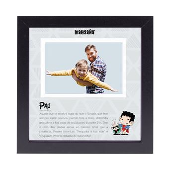 Moldura de Madeira Malasana Mm980102-Pt | 23x23 cm | Pai - 1