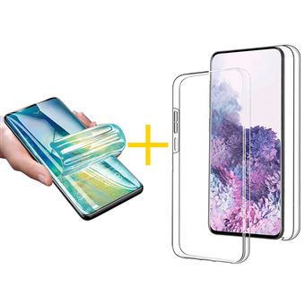 Pack skyhe 1 x Película de Hidrogel + Capa para Samsung Galaxy S10 Dupla 360º | Transparente Clear - 1
