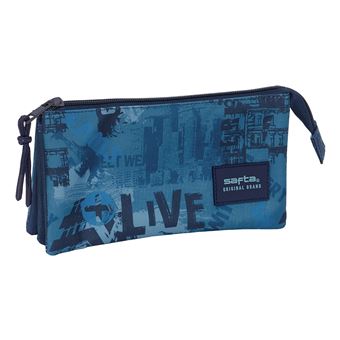Estojo para Canetas Safta 842524744 | Azul - 1