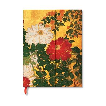 Natsu Rinpa Florals Ultra Unlined Hardback Journal Wrap Closure - 1