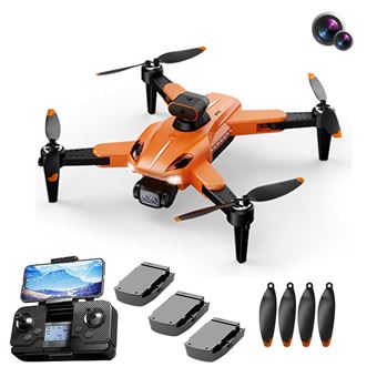 Drone SZSMART P11S função de desvio de obstáculos WIFI com 2 câmaras | 1080P | FHD | Autonomia: Até 15 min | 3 Baterias | laranja - 1