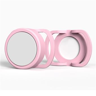 Capa de Silicone Rastreador anti-perda Magunivers para cães e gatos de 30 mm Magunivers para Apple AirTag - Rosa/Branco - 1