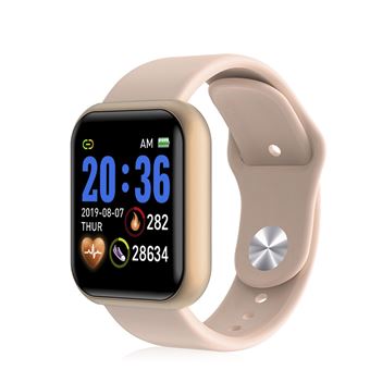 Smartwatch DAM AK-Y68 | Monitor de Frequência Cardíaca e Pressão Arterial - Rosa - 1