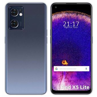 Capa Tumundosmartphone Transparente De Silicone Gel TPU Para Oppo Encontrar X5 Lite 5G - 1