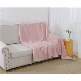 Cobertor BOD HOME |   algodão ultra suave | rosa | 130x160cm - 1