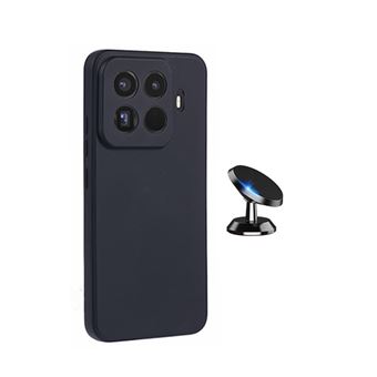 Kit Suporte Magnético + Capa Silicone Líquido Phonecare para Xiaomi 15T Pro 5G - Preto - 1