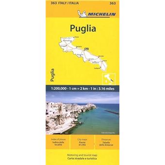 Puglia  Michelin Local Map 363 By Michelin Other Book - 1