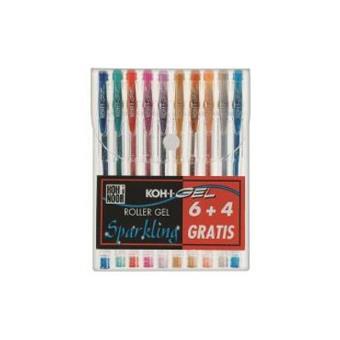 Koh-I-Noor NAGP10S caneta de gel Azul, Verde, Cinzento, Laranja, Rosa, Vermelho 10 peça(s)  Multi cor - 1