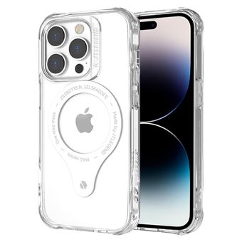 Capa e TPU à prova de queda, com moldura de câmera, compatível com carregamento sem fio Magunivers para iPhone 14 Pro - transparente - 1